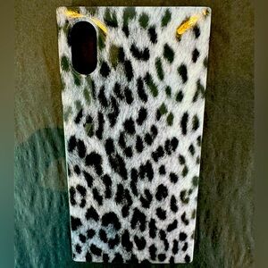 Used iPhone XS leopard print case by FLAUNT